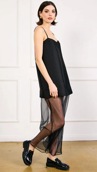 Line and Dot Isabeau Maxi Dress in Black