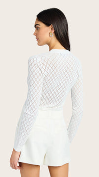 Generation Love Leisha Cardigan in White