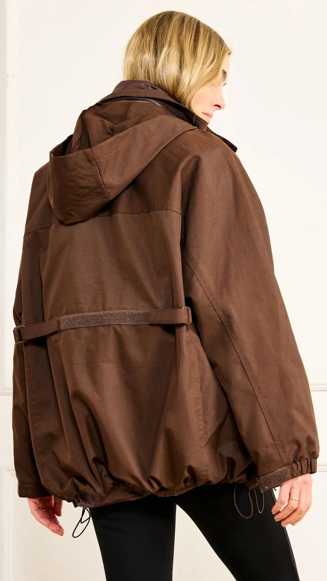 Line and Dot Forest Anorak Jacket in Choco