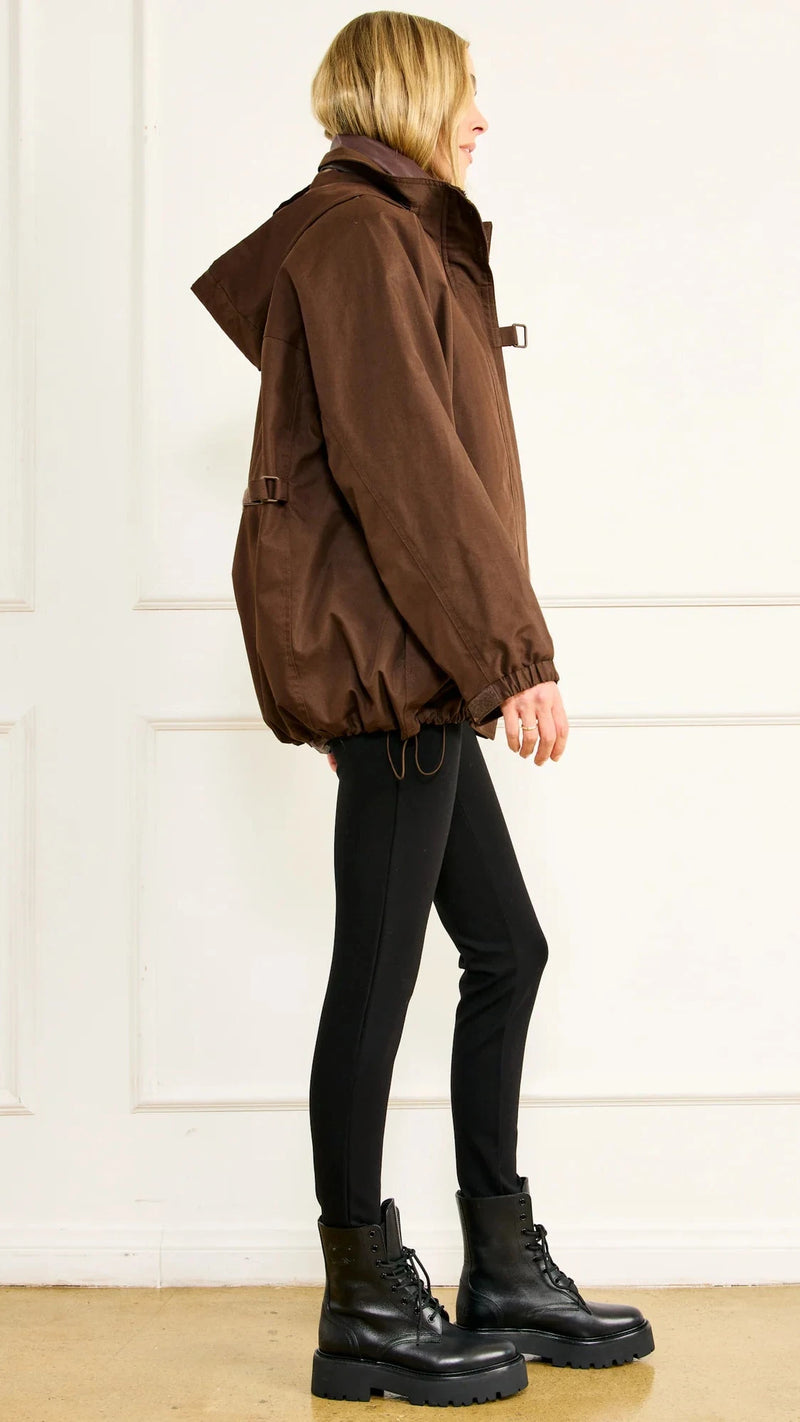 Line and Dot Forest Anorak Jacket in Choco