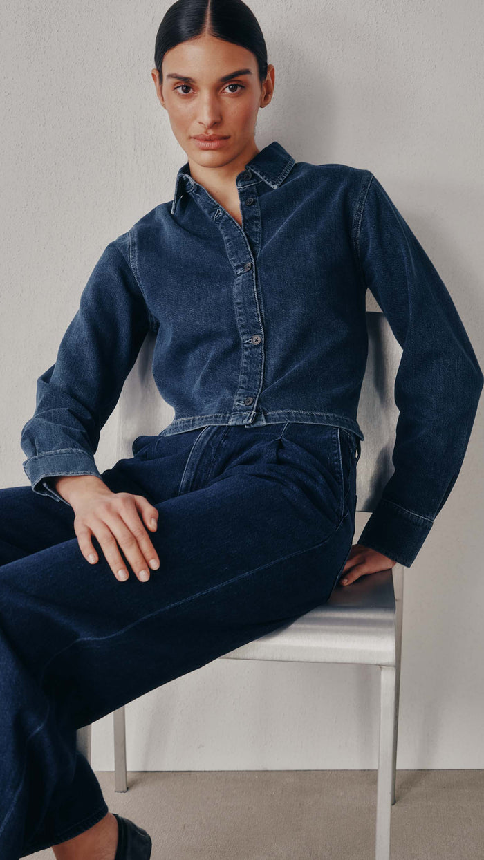 DL1961 Montauk Denim Shirt in Rain Storm