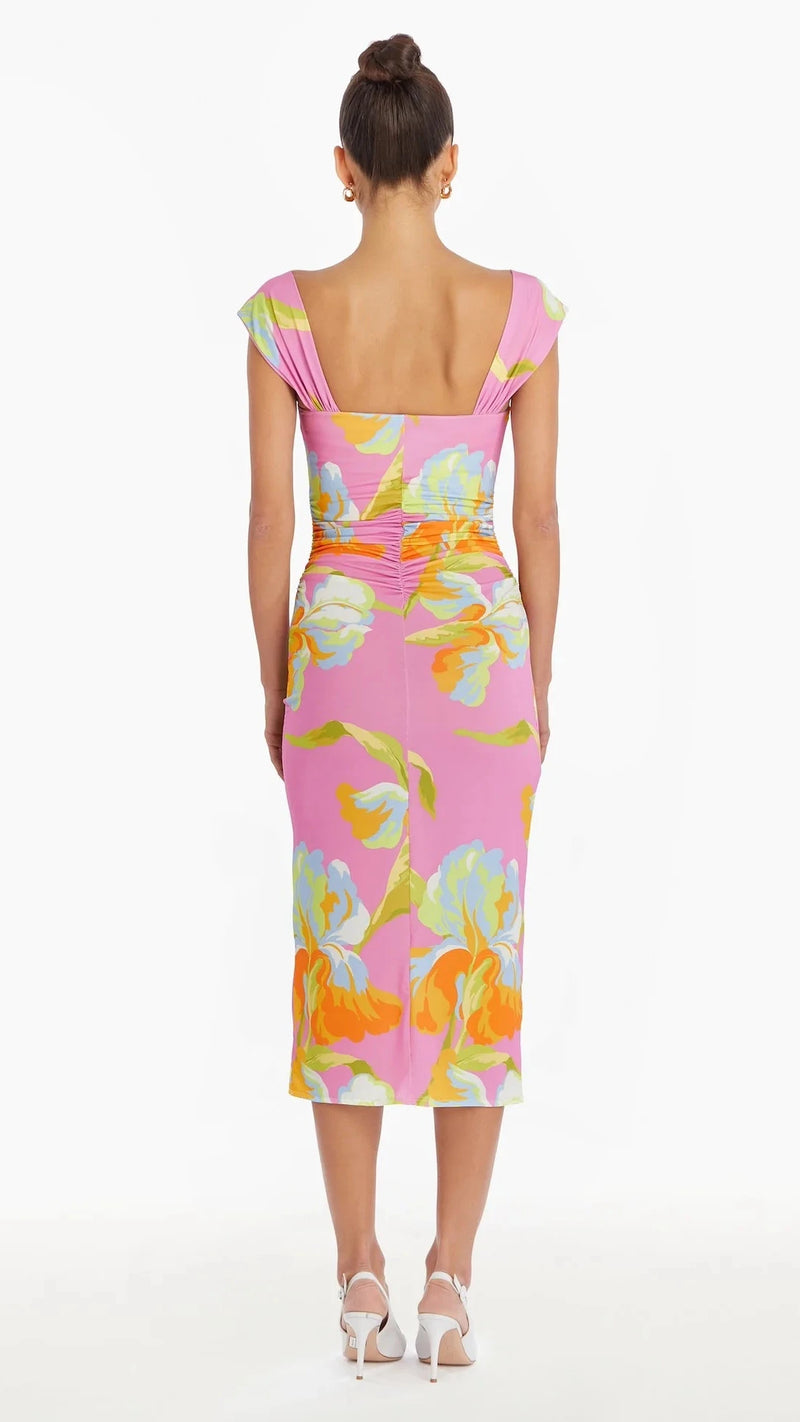 Amanda Uprichard Rebecca Midi Dress in Calypso