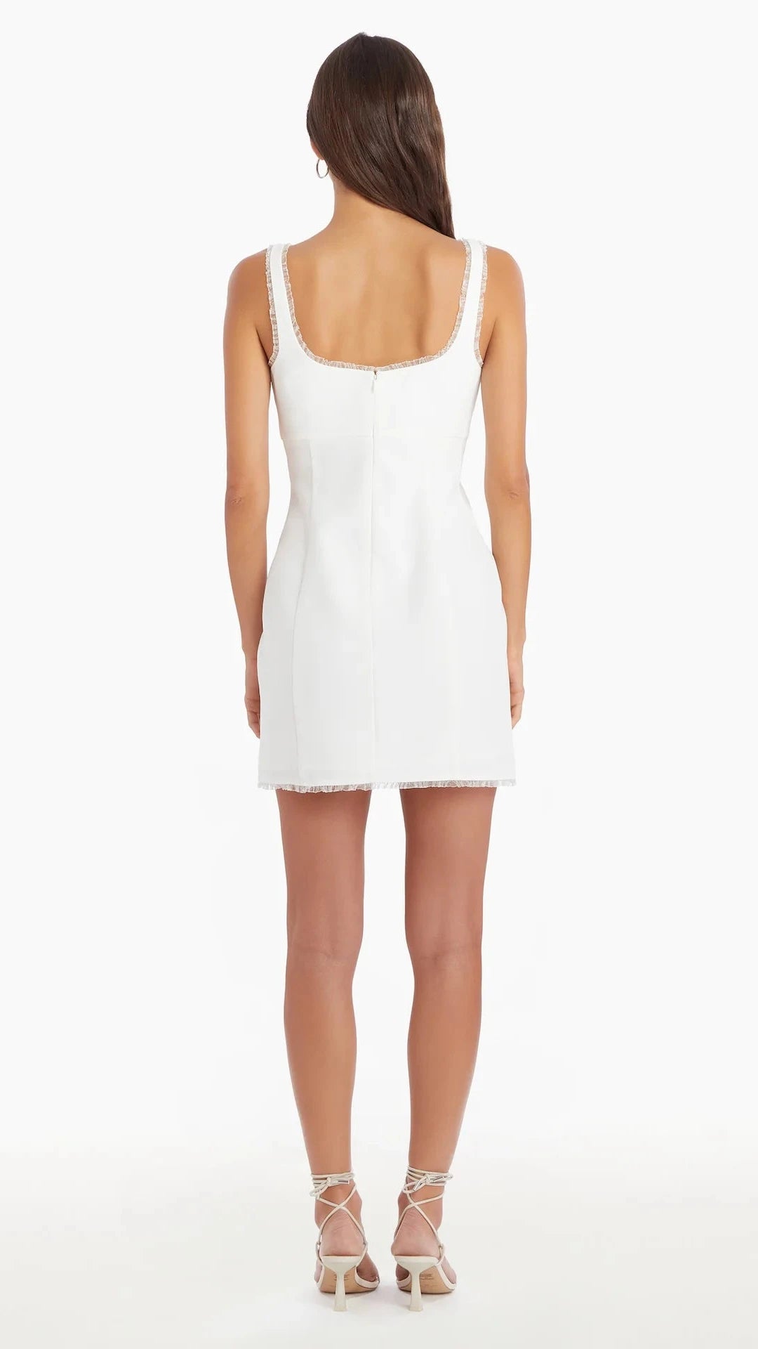 Amanda Uprichard Valetta Mini Dress in Ivory