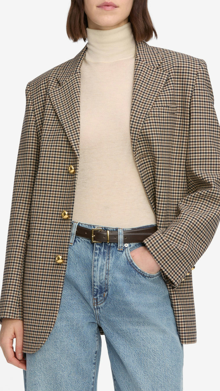 Frame The Houndstooth Blazer in Plaid