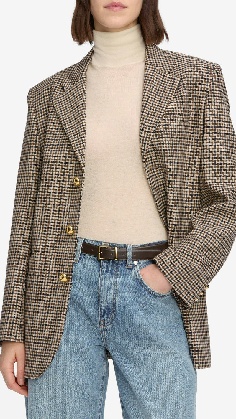 Frame The Houndstooth Blazer in Plaid