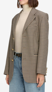 Frame The Houndstooth Blazer in Plaid