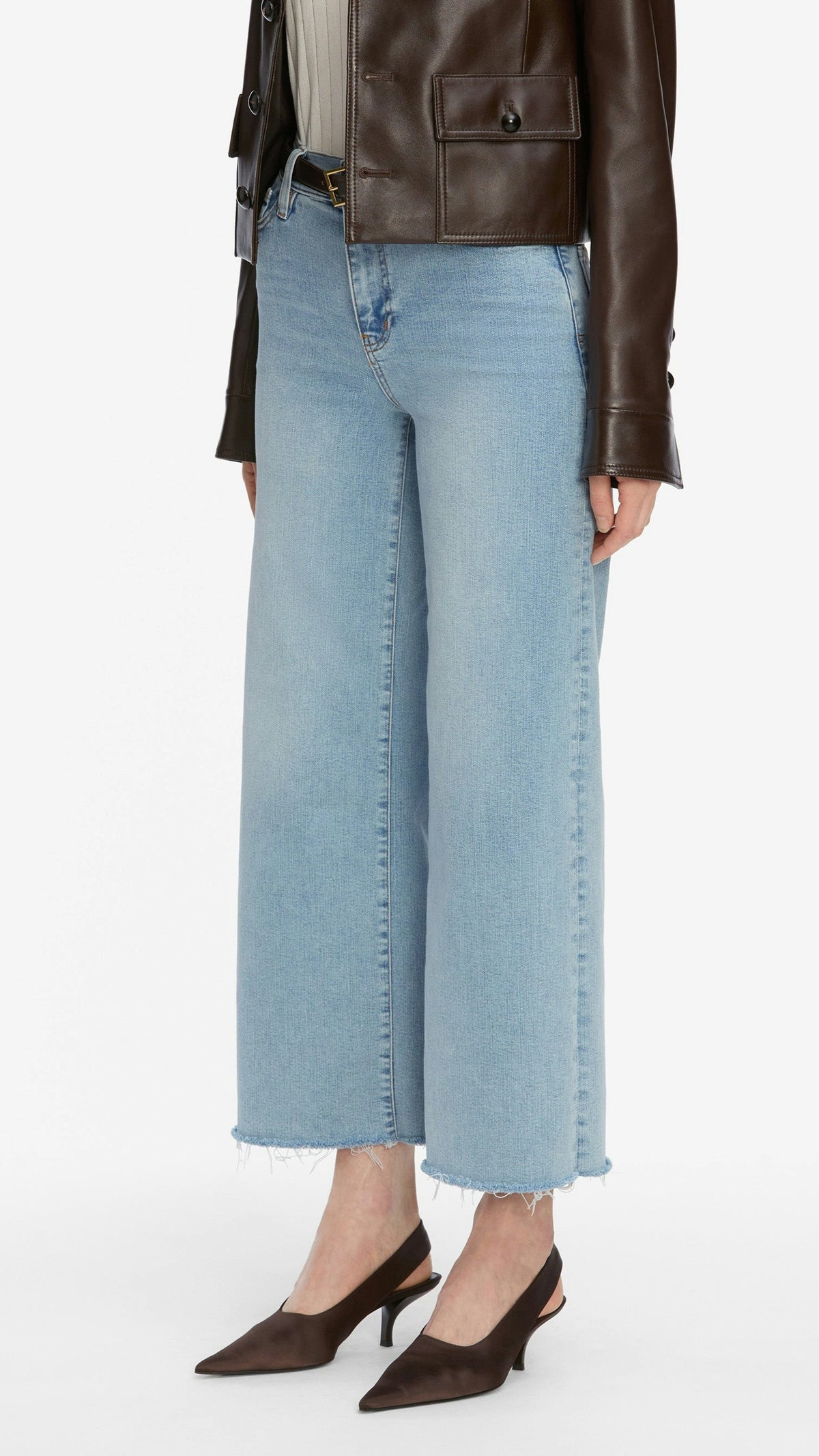 Frame Denim Le Palazzo Crop in Tribute