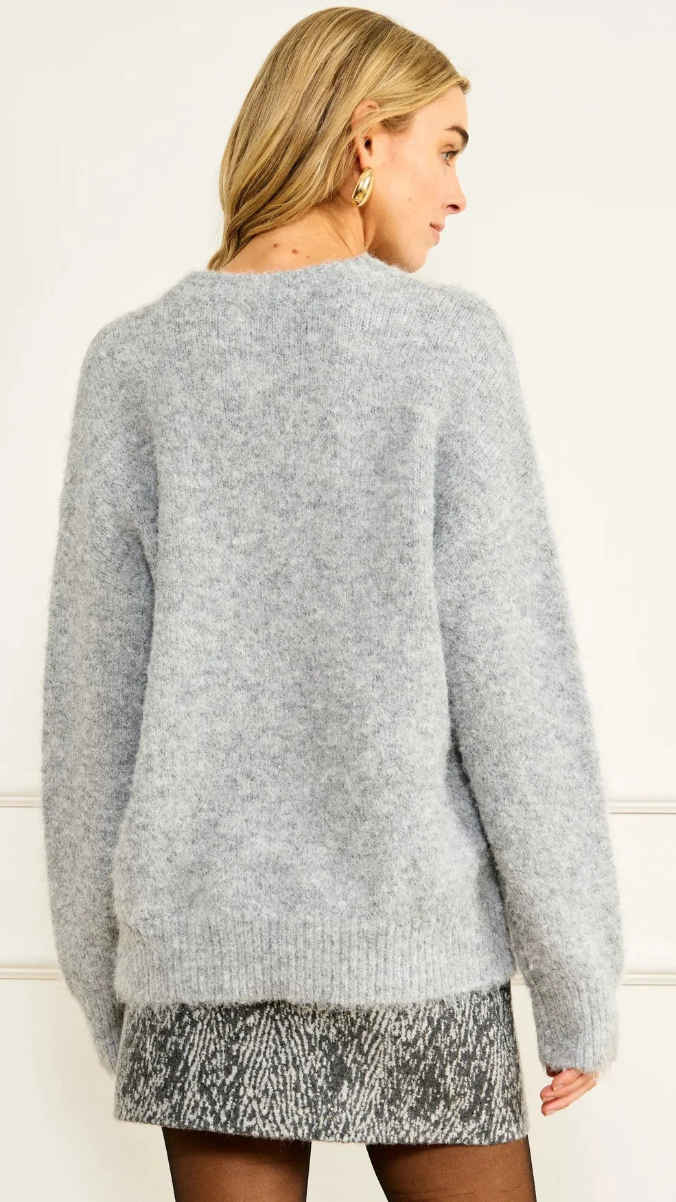 Line and Dot Norla Sweater in Grey