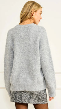 Line and Dot Norla Sweater in Grey
