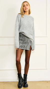 Line and Dot Norla Sweater in Grey
