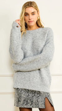 Line and Dot Norla Sweater in Grey