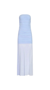 Amanda Uprichard Leo Strapless Gown in Aero