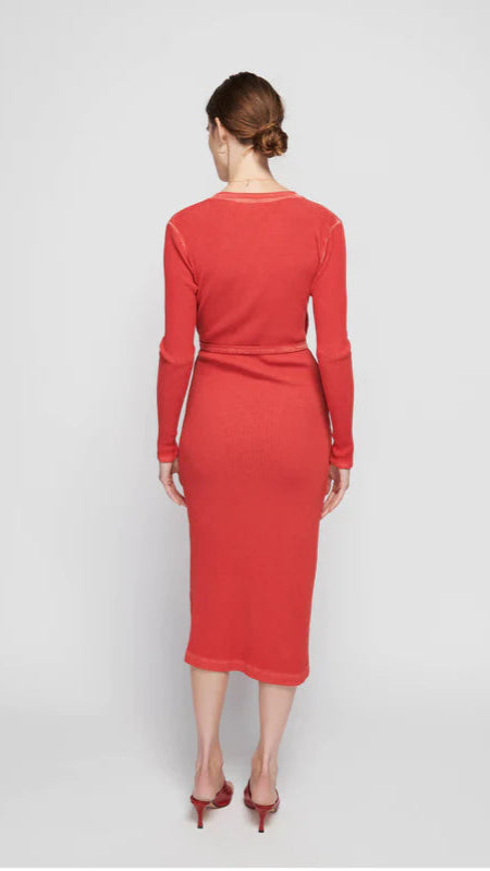 Nation LTD Madera Wrap Dress in Heartbeat