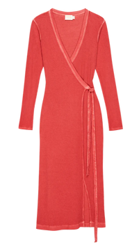 Nation LTD Madera Wrap Dress in Heartbeat