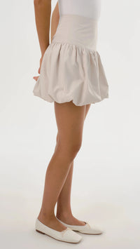 Lamarque Marigold Bubble Skirt in Whisper White