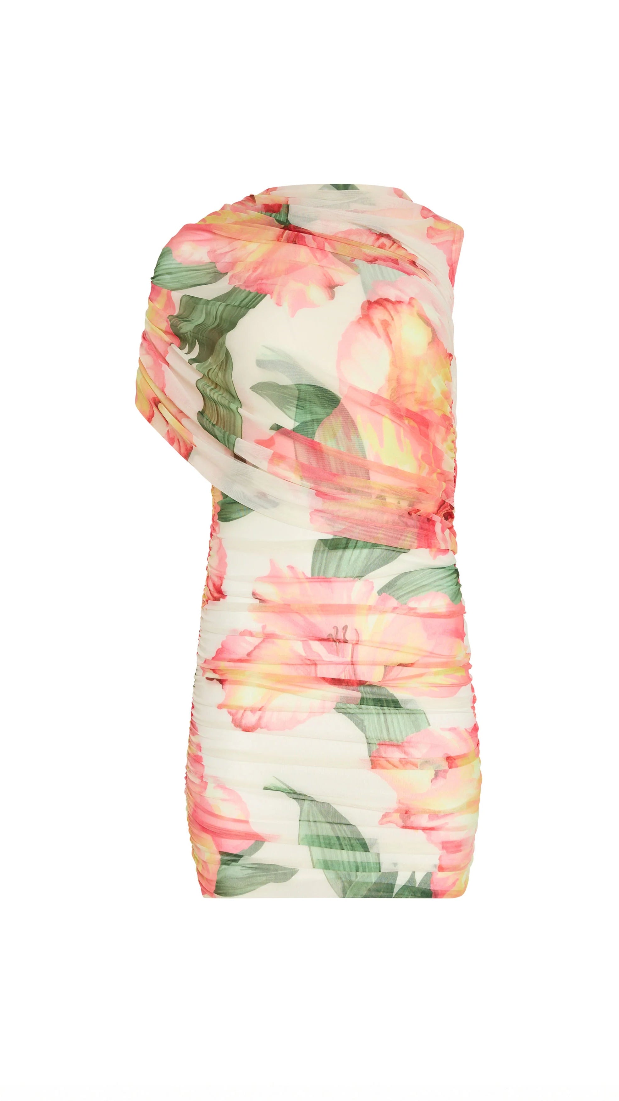 Amanda Uprichard Marcelle Mesh Mini Dress in Hibiscus Print Suite 201 Amanda Uprichard Marcelle Mesh Mini Dress in Hibiscus Print Suite 201