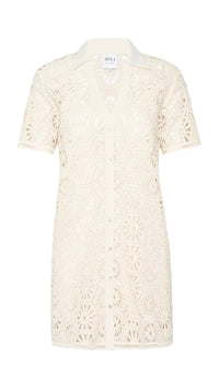Misa Carmel Crochet Shift Dress in Summer Crochet