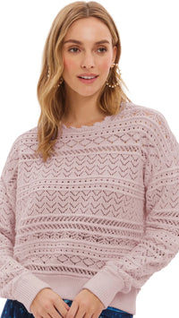 Allison New York Monroe Sweater in Blush Pink