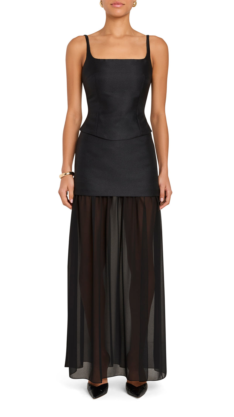 Amanda Uprichard Jacksonville Top in Black