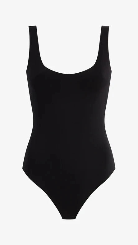 Commando Neoprene Tank Bodysuit in Black