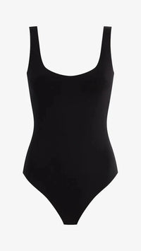 Commando Neoprene Tank Bodysuit in Black