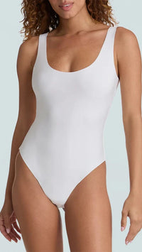 Commando Neoprene Tank Bodysuit in White