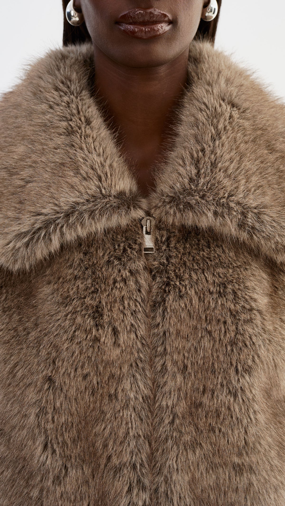 Lamarque Nova Faux Fur Jacket in Wolf