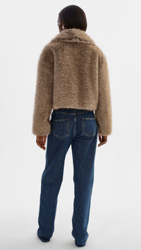 Lamarque Nova Faux Fur Jacket in Wolf