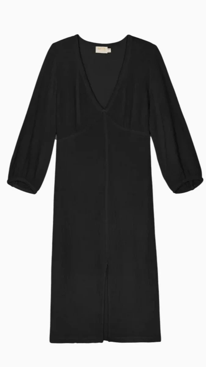 Nation LTD Olpa Balloon Sleeve Maxi Dress in Black