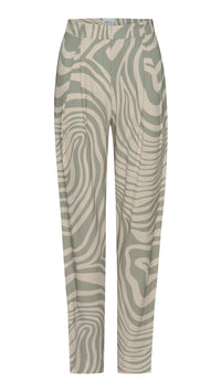 Misa Perry High Waisted Pant in Abstract Zebra