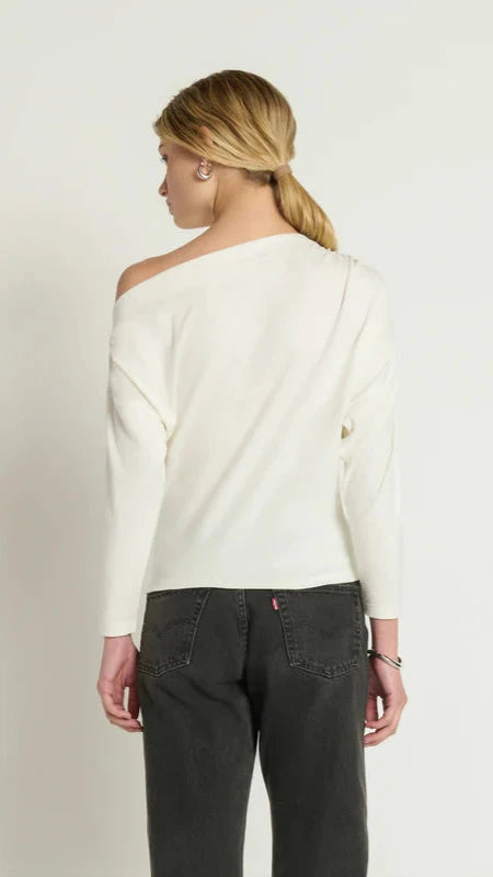 Nation LTD Pietra Off the Shoulder Top in Porcelain