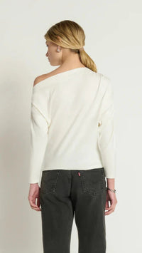 Nation LTD Pietra Off the Shoulder Top in Porcelain