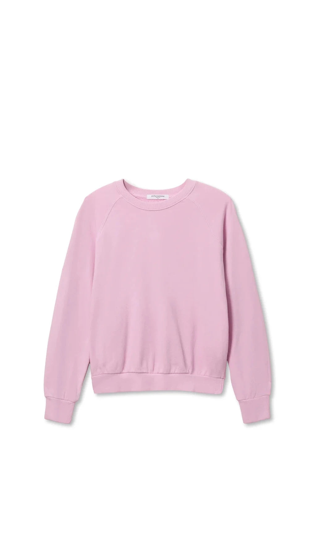 Perfect White Tee Alexi Crew Neck Sweatshirt in Sugar Pink