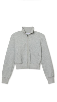 Perfect White Tee Milana Track Jacket in Heather Grey