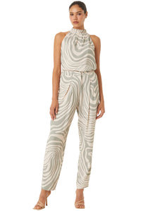Misa Perry High Waisted Pant in Abstract Zebra