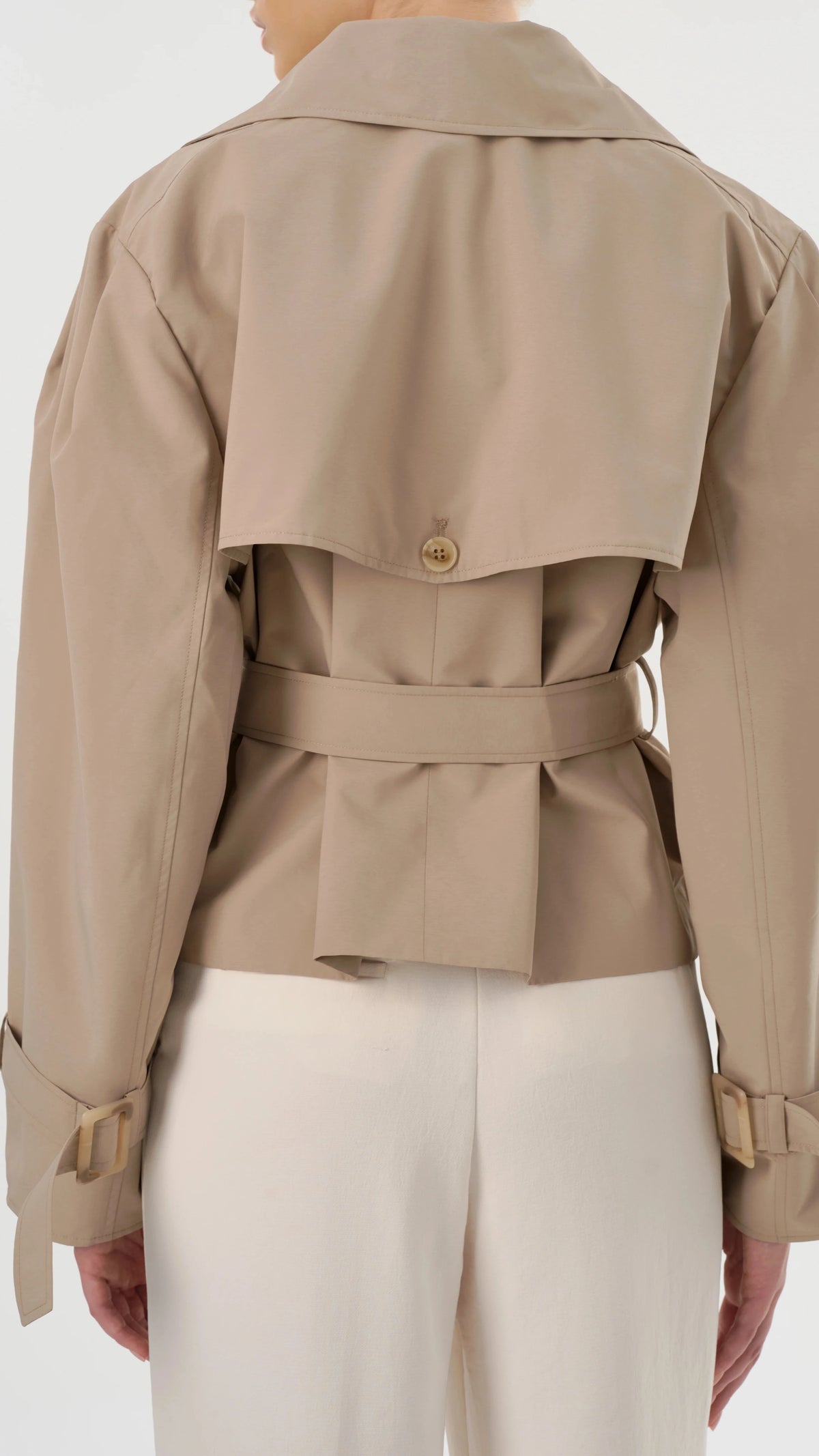 Lamarque Quinn Short Trench in Khaki