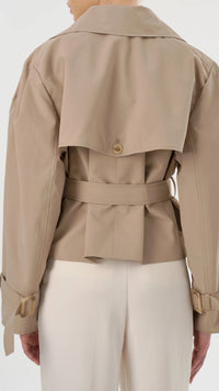 Lamarque Quinn Short Trench in Khaki