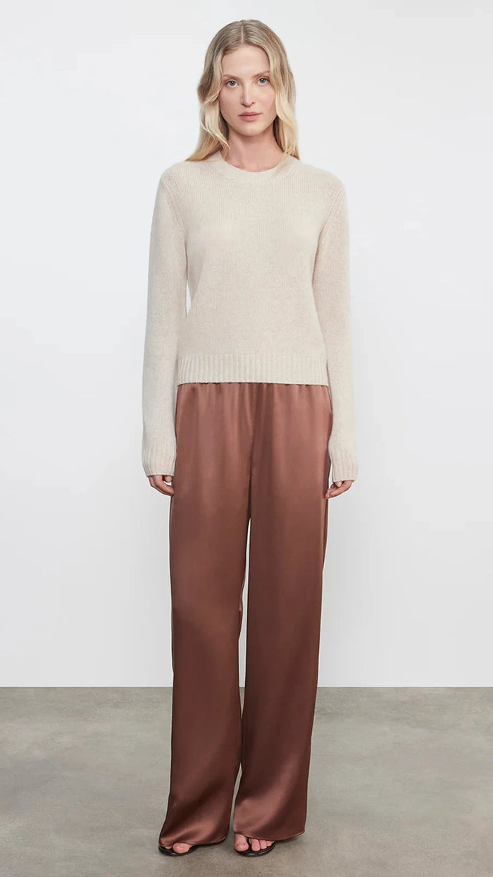 Enza Costa Silk Satin Pantlet in Nutmeg