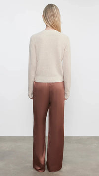 Enza Costa Silk Satin Pantlet in Nutmeg