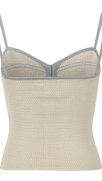 Osis Romi Knit Tank in Chalk