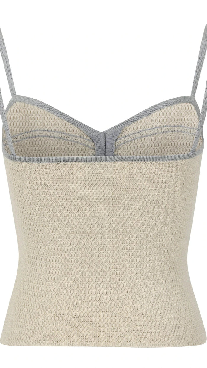 Osis Romi Knit Tank in Chalk