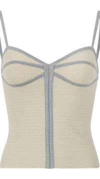 Osis Romi Knit Tank in Chalk