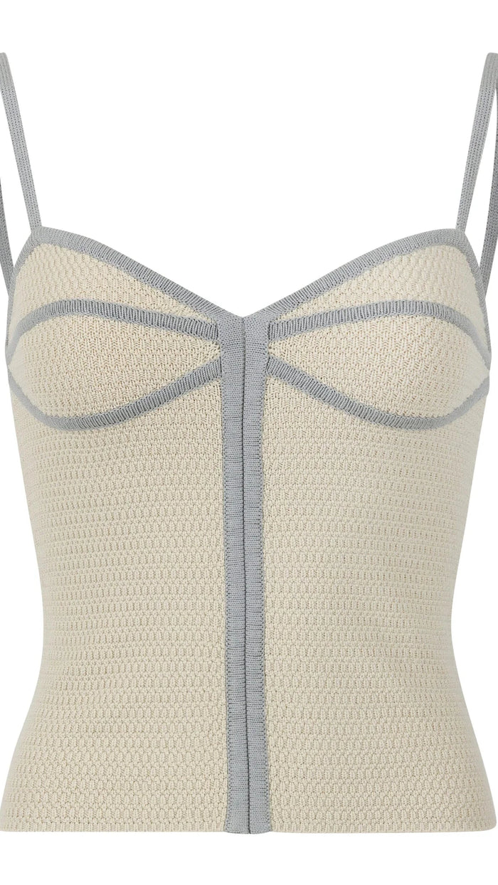 Osis Romi Knit Tank in Chalk