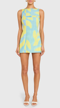 Amanda Uprichard Francie Retro Romper in Echo Print