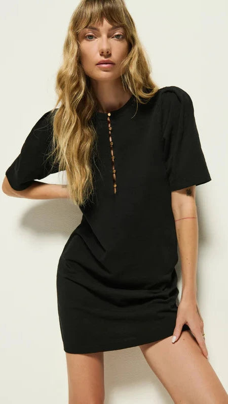 Nation LTD Sallie Mini Dress in Black