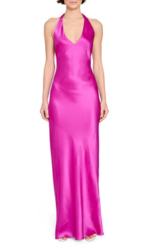 Amanda Uprichard Bondi Halter Gown in New Orchid