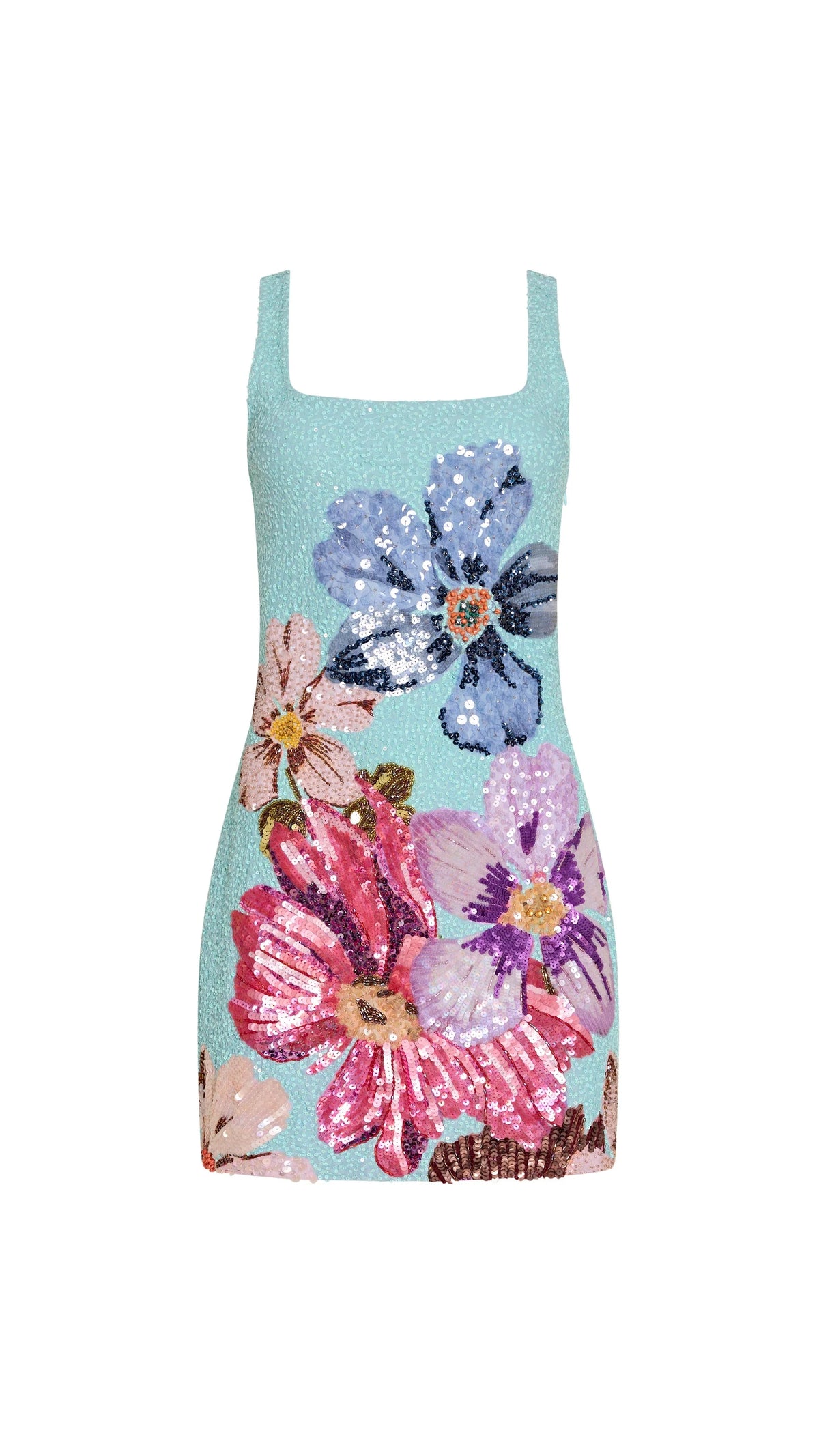 Amanda Uprichard Augustine Sequin Mini Dress in Daphne Floral