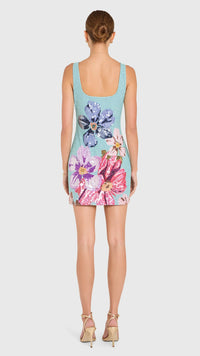 Amanda Uprichard Augustine Sequin Mini Dress in Daphne Floral
