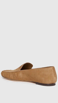 Paige Elodie Suede Flat in Camel