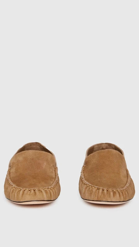 Paige Elodie Suede Flat in Camel